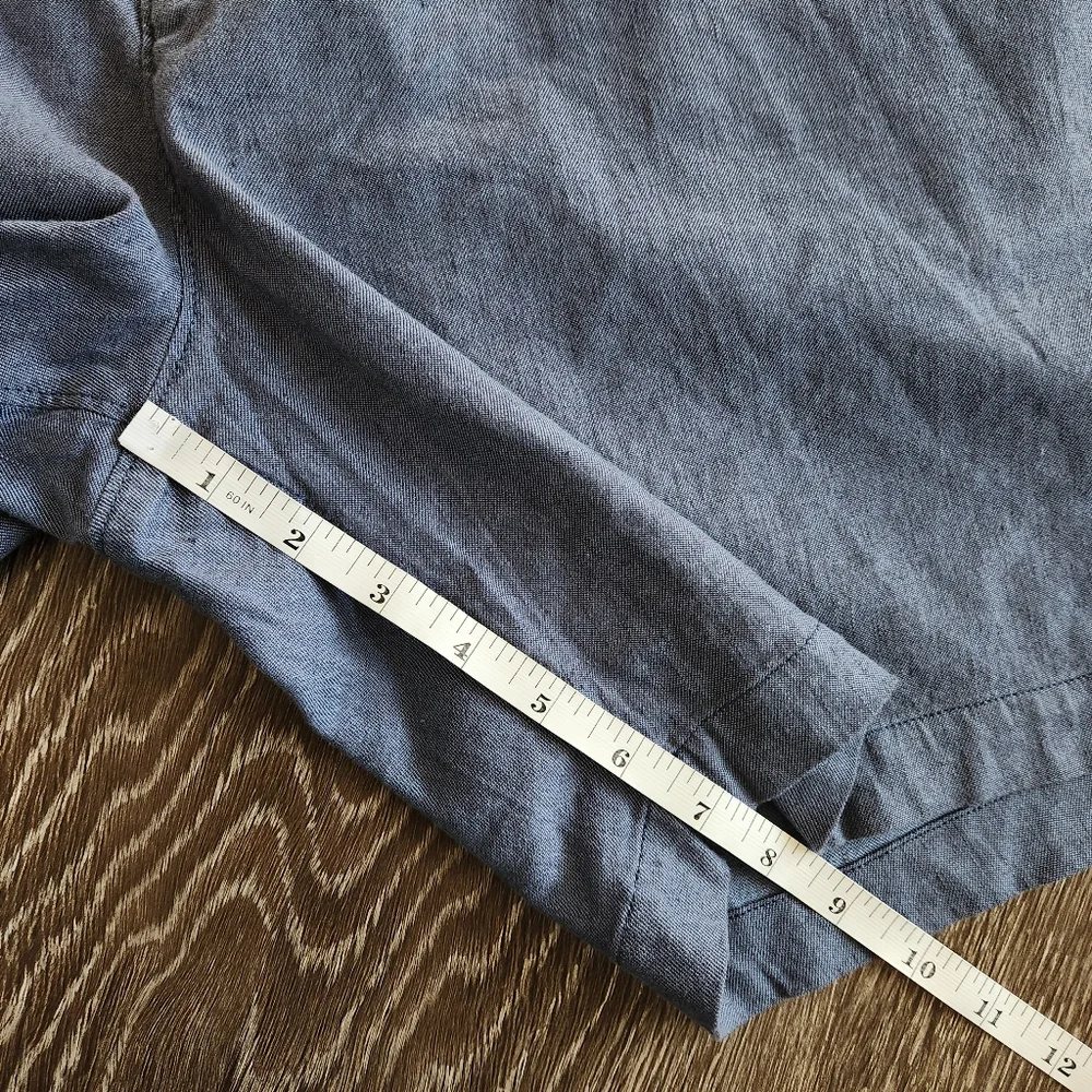 Faherty Mens Blue Tradewinds Linen Blend Shorts Size 42 NWT 7.5